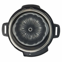 Instant Pot Official Non-Stick Fluted Cake Pan Set of 2 - 7" Baking Mold, Compatible with 6-Quart & 8-Quart Cookers (Grey)