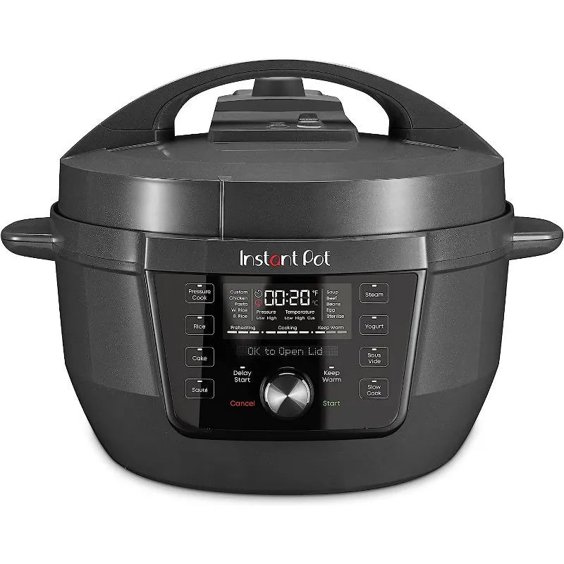 Instant Pot RIO Wide Plus, 7.5 Quarts, Quiet Steam Release, 9-in-1 Electric Multi-Cooker, Pressure Cooker, Slow Cooker, Rice Cooker & More XL