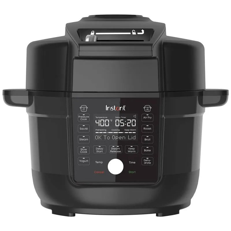 Instant Pot 6.5 qt. Duo Crisp 13-in-1, Air Fryer, Pressure Cooker & Slow Cooker with One Ultimate Lid: Stainless Steel, Automatic Shut-Off, Timer