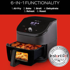 Instant Pot 6qt Vortex Plus ClearCook Black